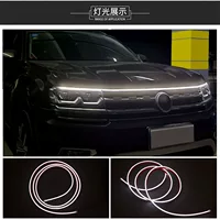 Автомобильная светодиодная подсветка капота с динамической сканированием, универсальная декоративная светодиодная лента для решетки радиатора с дневными ходовыми огнями.