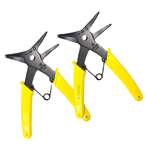 Foreign trade model, internal and external dual-use circlip pliers, internal clamp and external clamp two-in-one dual-purpose multi-functional retaining ring pliers