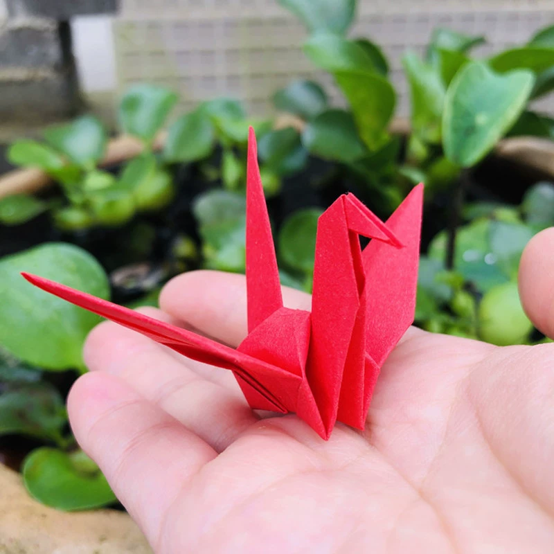 Тысяча бумажных журавлей Оригами законченное Веддинг декоративное бумажное украшение подарка праздничной вечеринки строки винтажное светлое роскошное