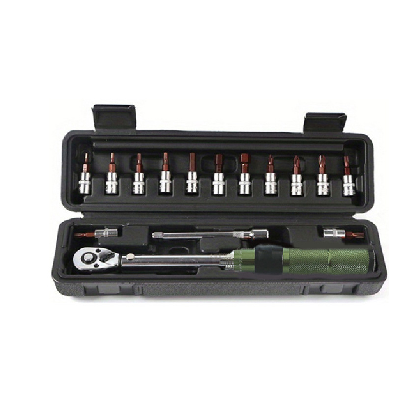 厂家直销棘轮扭力扳手15件套装五金工具维修汽车工具箱多功能组套