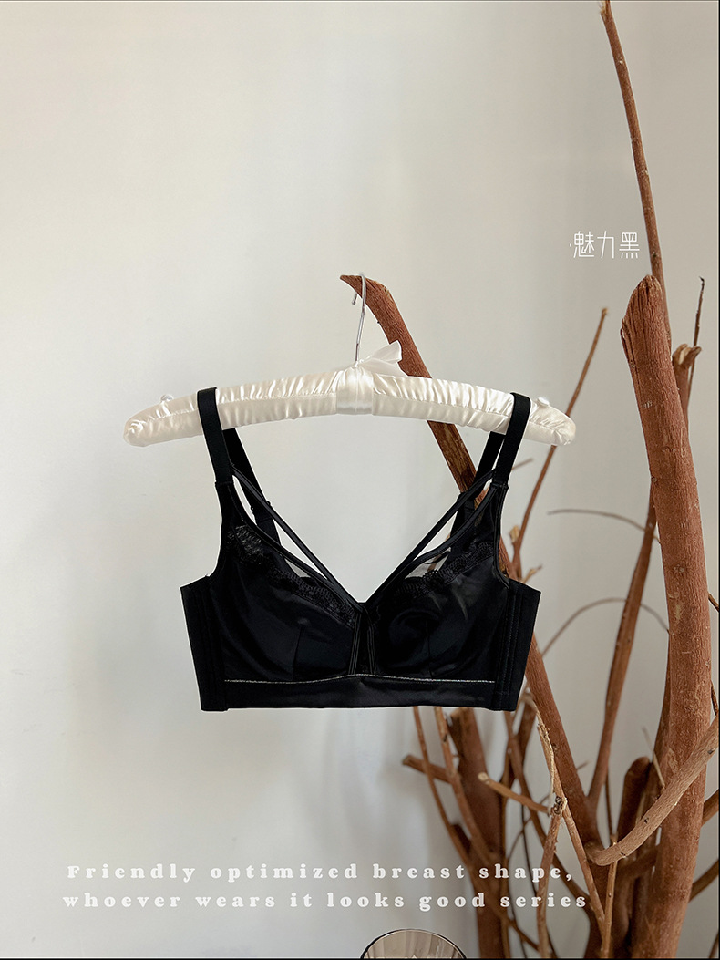 365 borshuang copa de cristal de alta gama sujetador ultrafino más tamaño ropa interior sujetador de mama ajustable traje al por mayor