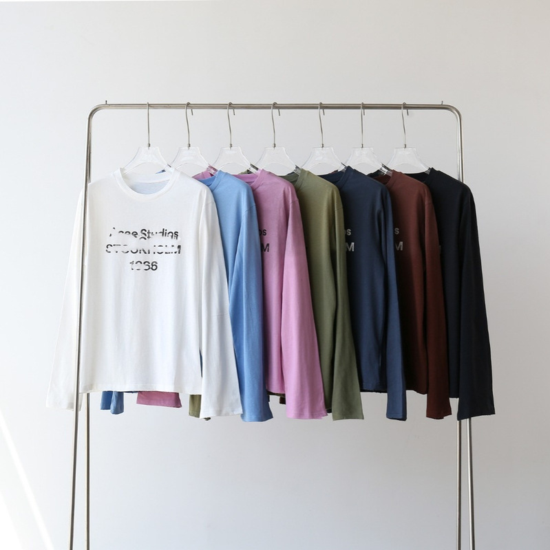 High-Quality Ac26 Spring/Summer New 1996 Vintage Washed Print Long-Sleeve T-Shirt, Casual Loose Fit, Unisex