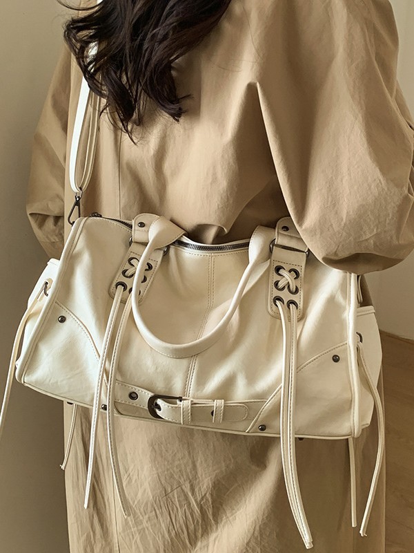 relajado retro bolso de gran capacidad para mujeres 2025 nuevo ocio viaje mochila de hombro bolso de mano Boston