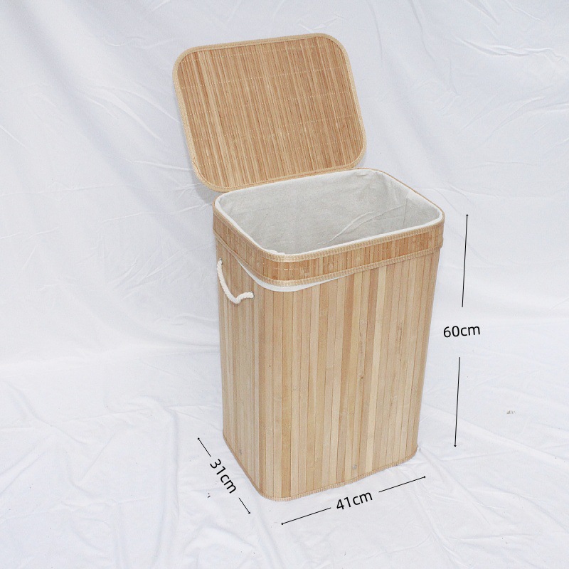 Cesta de ropa para madres y bebés, bambú plegable, regalo de confinamiento, bambú natural, cocción a alta presión, seco y transpirable