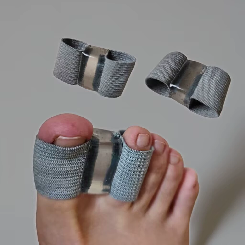 Двойной чехол для пальцев ног, разделитель пальцев, перекрывающий большой палец, разделитель пальцев, большая кость стопы, эластичный чехол для пальцев SEBS