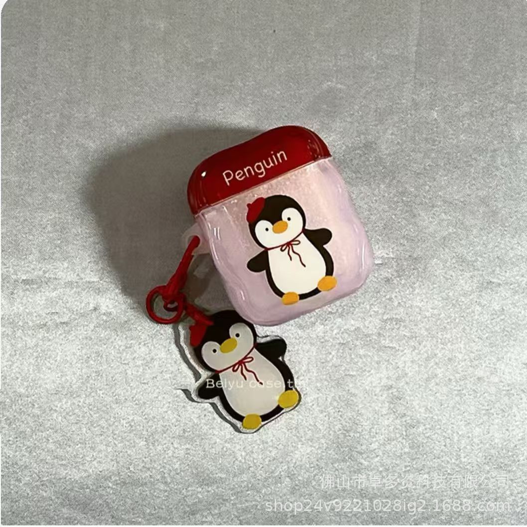 Cartoon Penguin Perro Apple auriculares AirPods 4 auriculares AirPods pro3 estuche