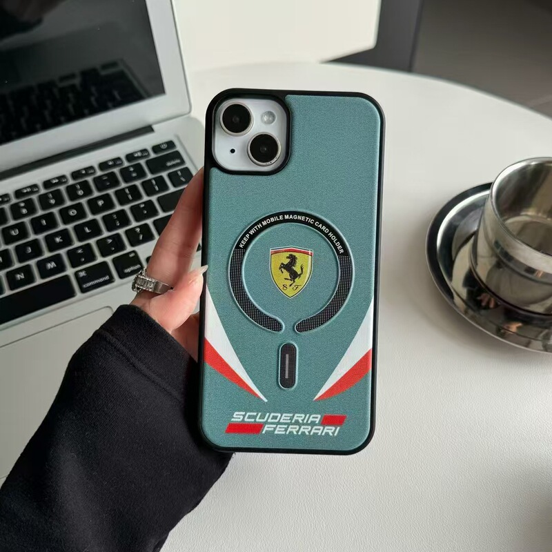 Creative Magsafe Magnetic Suction Suitable for Ip16Pro Mobile Phone Case Car Icon Apple 16E Two-In-One Protective Cover