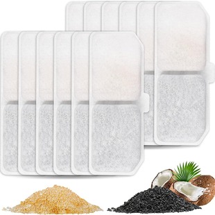 Pet Water Dispenser Filter Element, Filter Cotton, Water Feeder Filter, Universal Activated Carbon Filter for Cats and Dogs