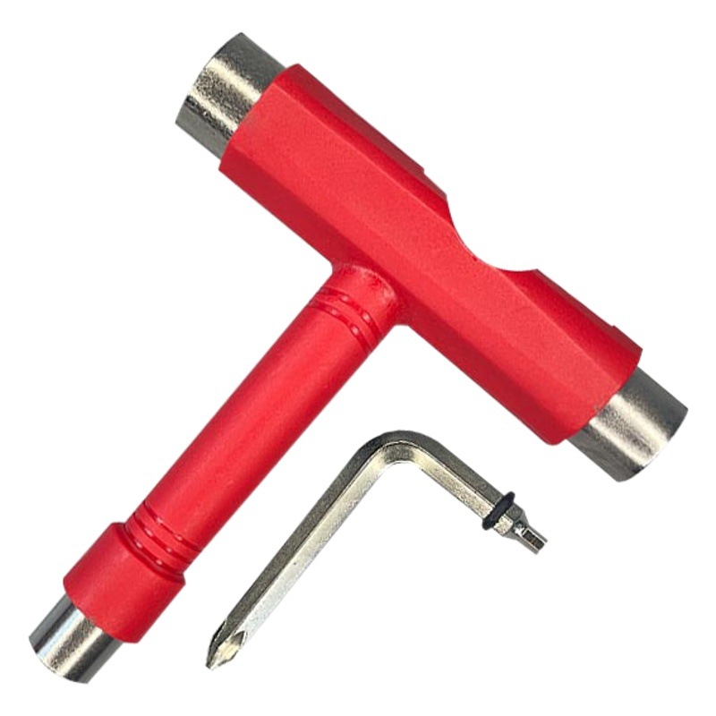 Children's skateboard tool wrench T-shaped multifunctional electric pulley land surfboard bracket finger repair accessories