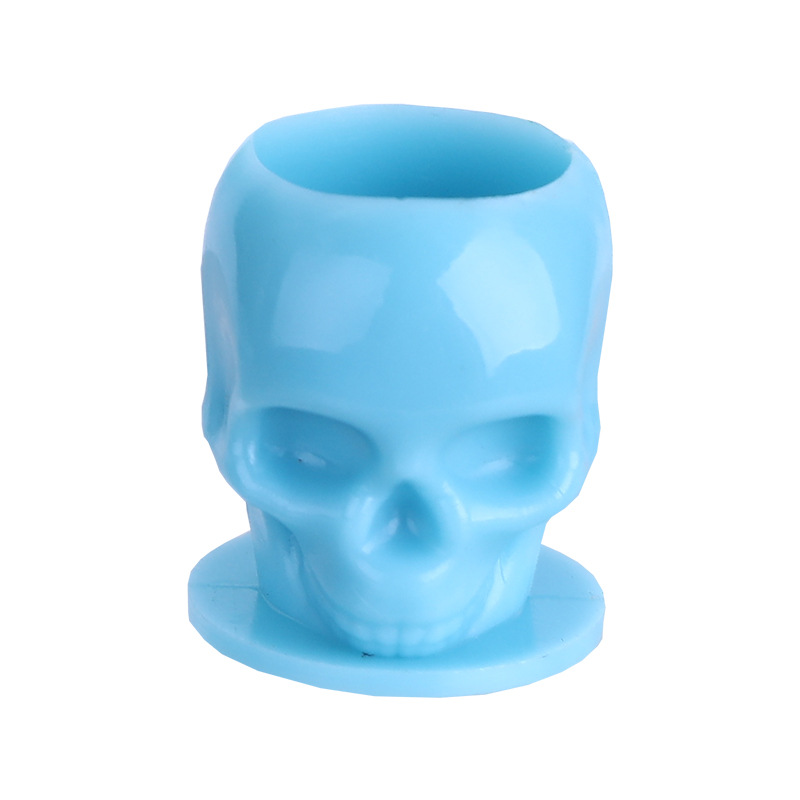 Yilong Tattoo Equipment Taza de color de tatuaje de calavera nueva transfronteriza 200/bolsa con taza de color de tatuaje base