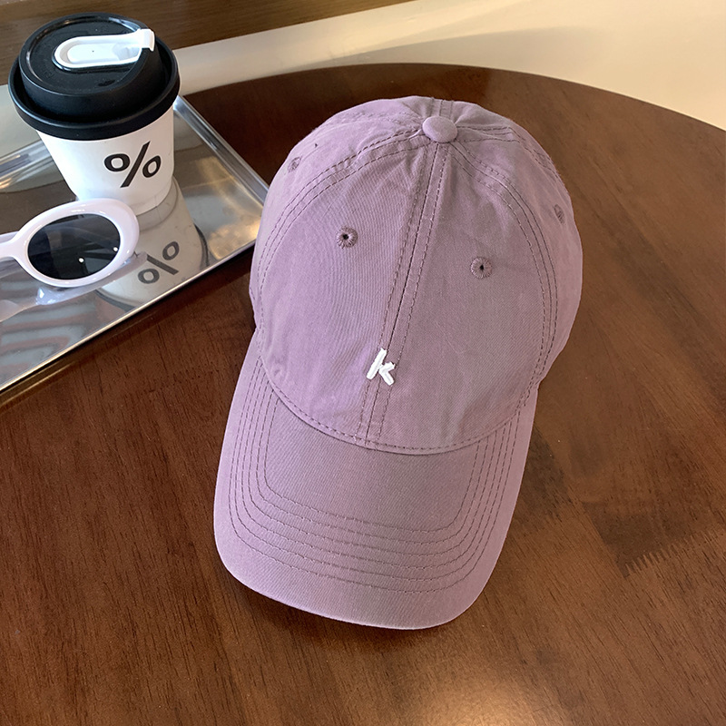 Coreano simple sombrero de béisbol blando sombrero de verano sombrero de sombrero japonés amplio sombrero