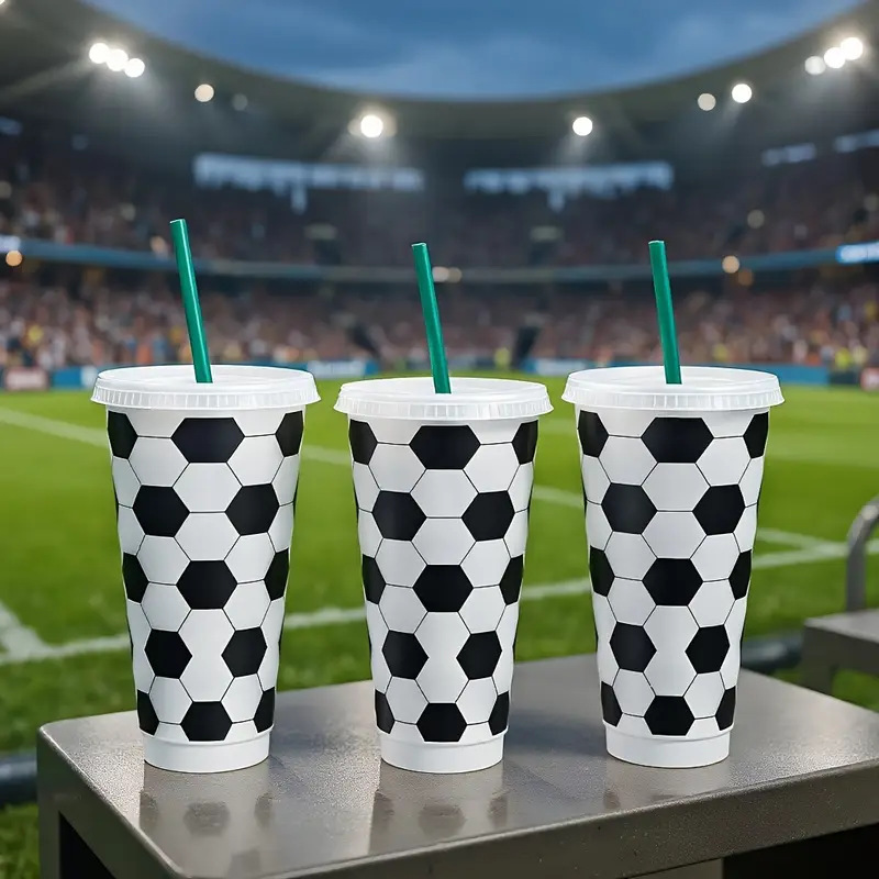 Cross-Border Popular Water Bottle 24oz Temu Label Dropshipping Football-Themed Water Bottle Plastic Cup Hot-Selling Factory Wholesale Cross-Border Popular Water Bottle 24oz Temu Label Dropshipping Football-Themed Water Bottle Plastic Cup Hot-Selling Factory Wholesale