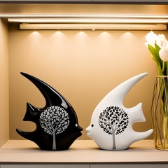 Home Decor, Living Room Cabinet, TV Stand, Wedding Pair, Creative Abstract Ceramic Art Decor