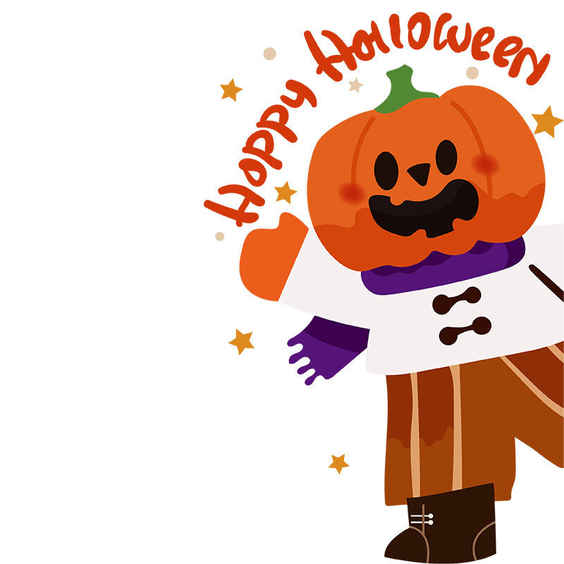 万圣节装饰静电贴纸HALLOWEEN氛围布置玻璃橱窗门贴窗花窗贴南瓜|undefined