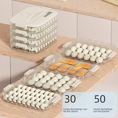 Food-Grade Freezer-Specific Sealed Preservation Box for Dumplings, Home-Use for Quick-Frozen Dumplings and Wontons, Kitchen Refrigerator Storage Box