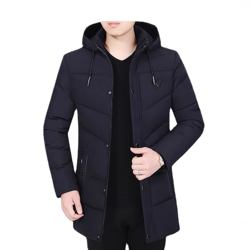 Abrigo acolchado de algodón de invierno para hombres de mediana edad y ancianos de mediana edad abajo Abrigo acolchado de algodón extra-grande engrosada Abrigo con capucha papá desgaste ventas directas de fábrica