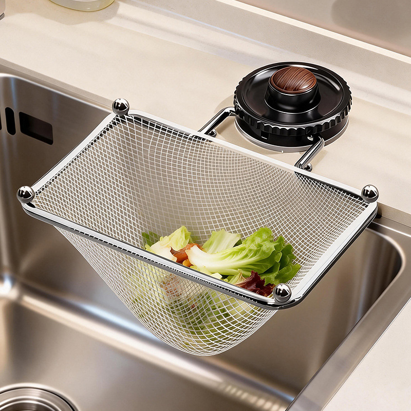 Kitchen Sink Garbage Filter Rack Suction Cup Type Drain Rack for Sink and Dishwashing Sink to Prevent Clogging and Drain Water