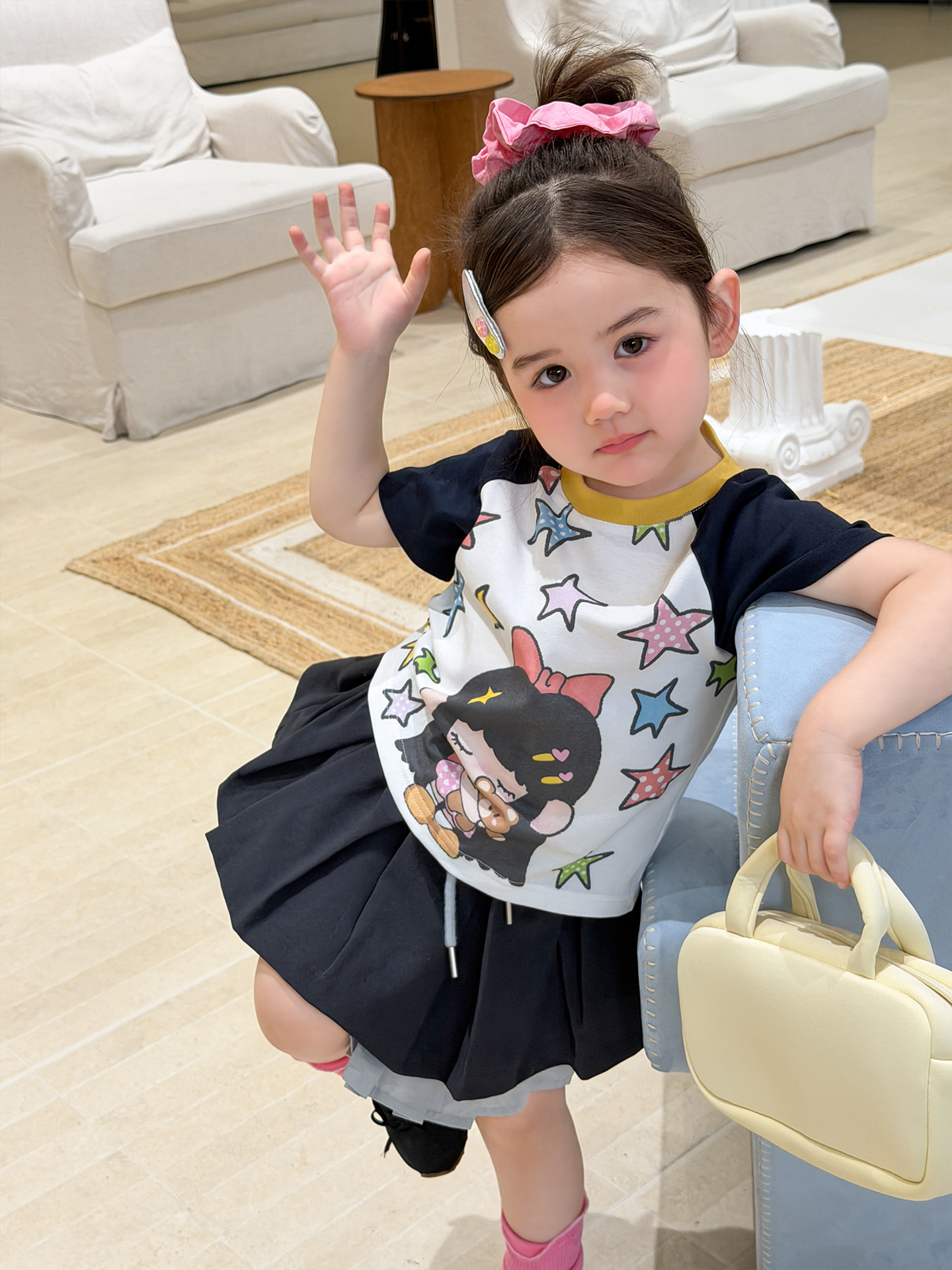 Sugar Pear ropa infantil de niñas falda corta verano delgado 2026 aire extranjero para niños 100 pastel falda de bebé