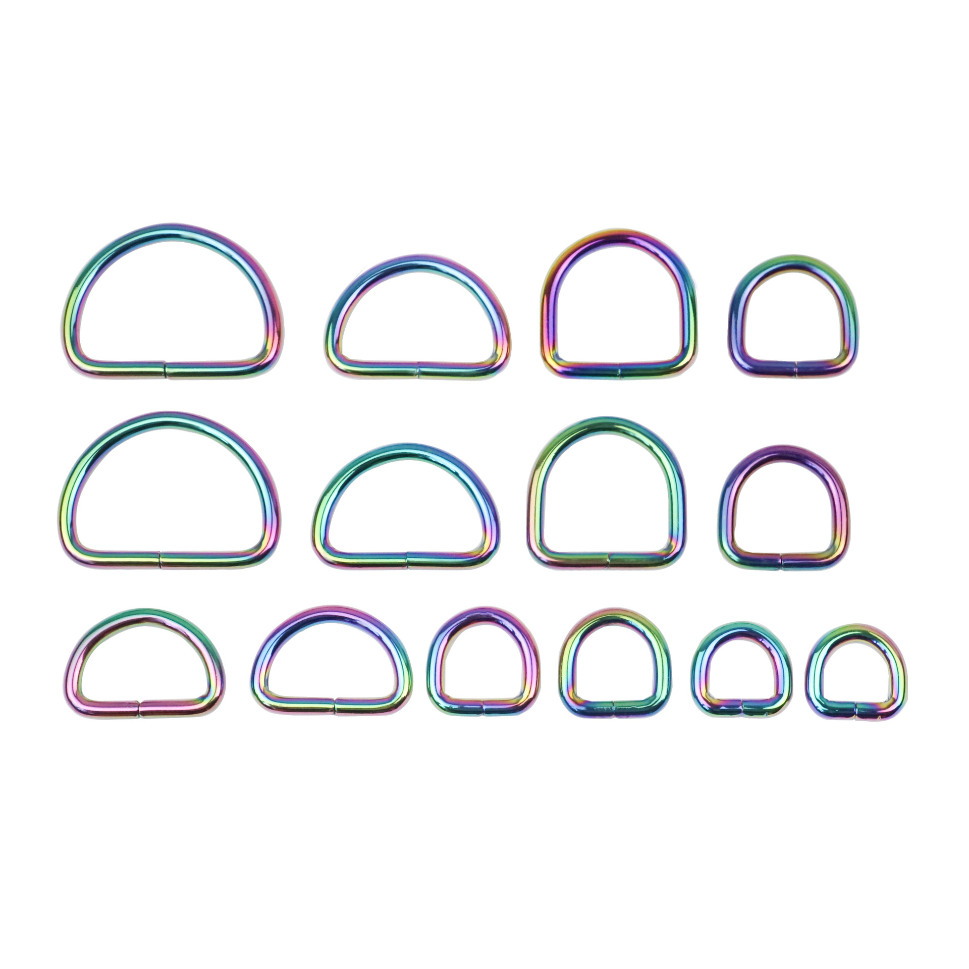 3,8 hilo grueso colorido en forma de D hebilla cinturón de ropa semicírculo abierto en forma de D hebilla bolsa correa para el hombro colorido Alambre de hierro hebilla en forma de D image 6