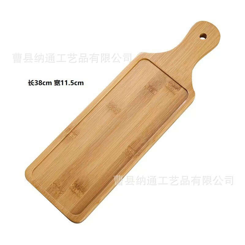 长条竹木托盘火锅肥牛摆肉盘配菜日式寿司摆盘商用特色木质餐盘|undefined
