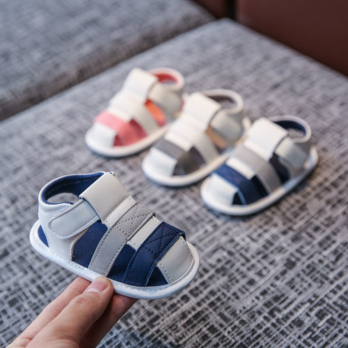 0-1 year old baby shoes, summer sandals, soft-soled toddler shoes, 3-6-12 months old, male and female babies, non-falling newborn shoes