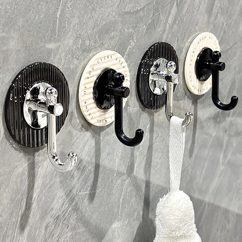 Bathroom, Toilet, Kitchen Adhesive Hook, Door Hanging Clothes Hook, Traceless Nail Hook, No Punching, Strong Load-Bearing, Strong Adhesive