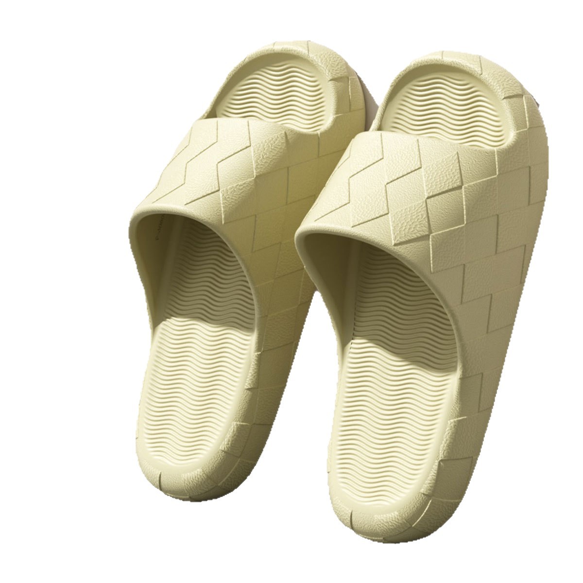 Zapatillas de mujer de verano interior baño anti-deslizante silencioso para parejas con una base delgada zapatillas frías