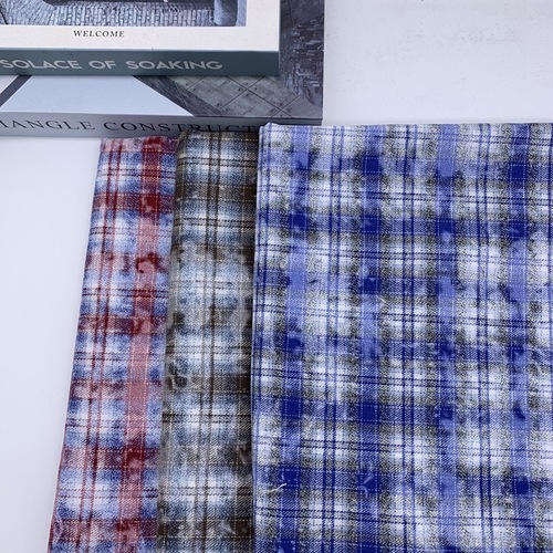 21 pieces of twill corduroy checkered shirt fabric, rendering printed coat dress checkered material