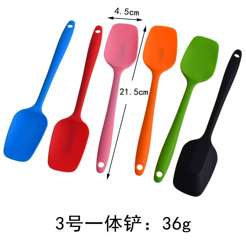 Silicone scraper, cream set, brush, 5 pieces, 6 pieces