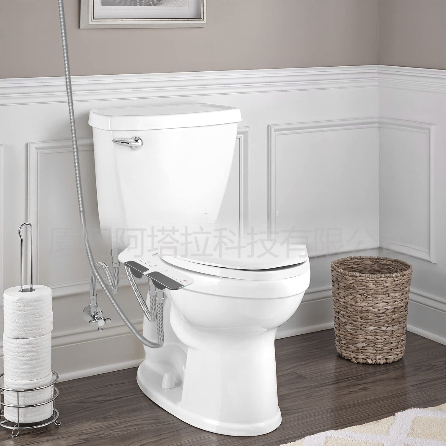 Bidet Portátil para Inodoro (Lavado Femenino y Posterior), Ultra Delgado, sin Electricidad