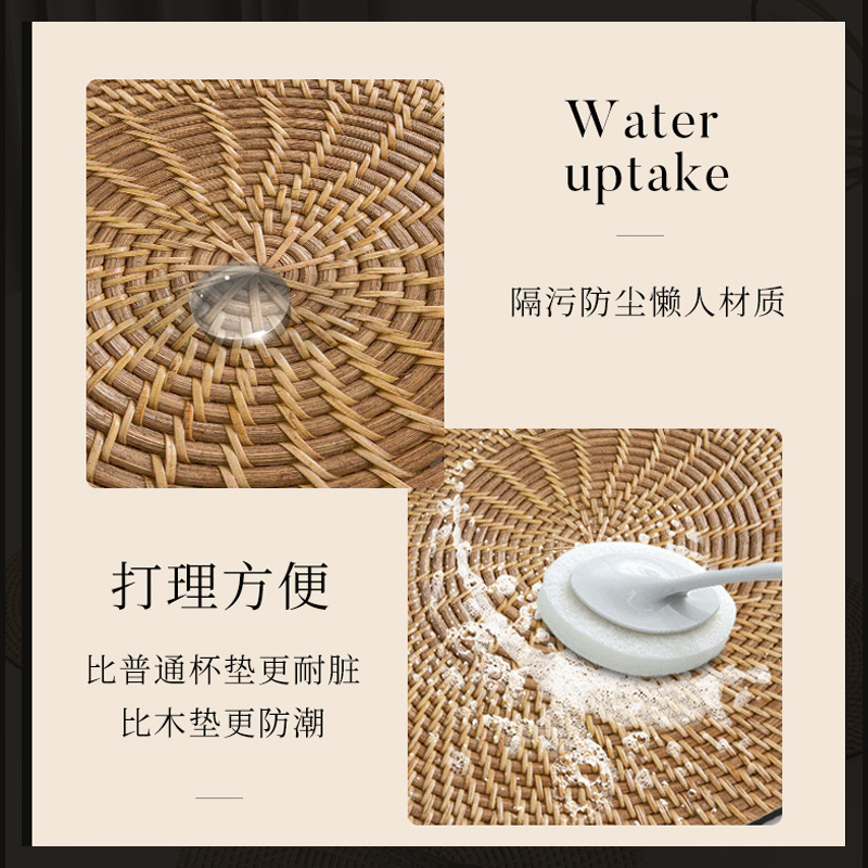 almohadilla de platos de comedor de alta resistencia al cojín de aislamiento térmico almohadilla de taza absorción de agua resistente a altas temperaturas almohadilla de platos domésticos almohadilla de mesa de comedor libre de lavado