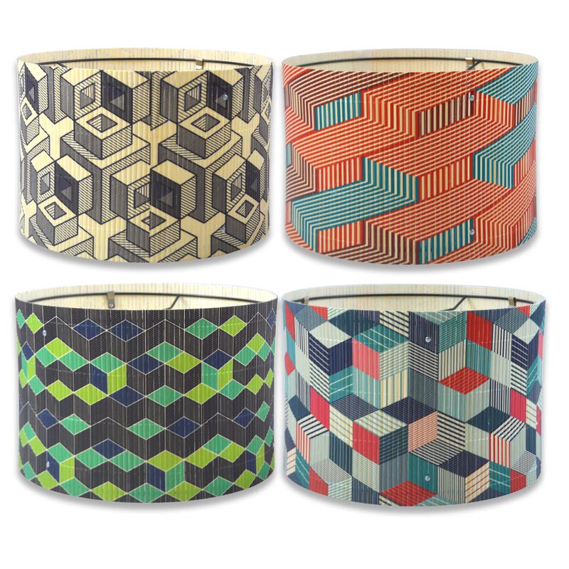 Cross-border Amazon Homestay Decorative Lampshade Geometric Pattern Removable Bamboo Chandelier Floor Lamp Table Lamp Lampshade Cross-border Amazon Homestay Decorative Lampshade Geometric Pattern Removable Bamboo Chandelier Floor Lamp Table Lamp Lampshade