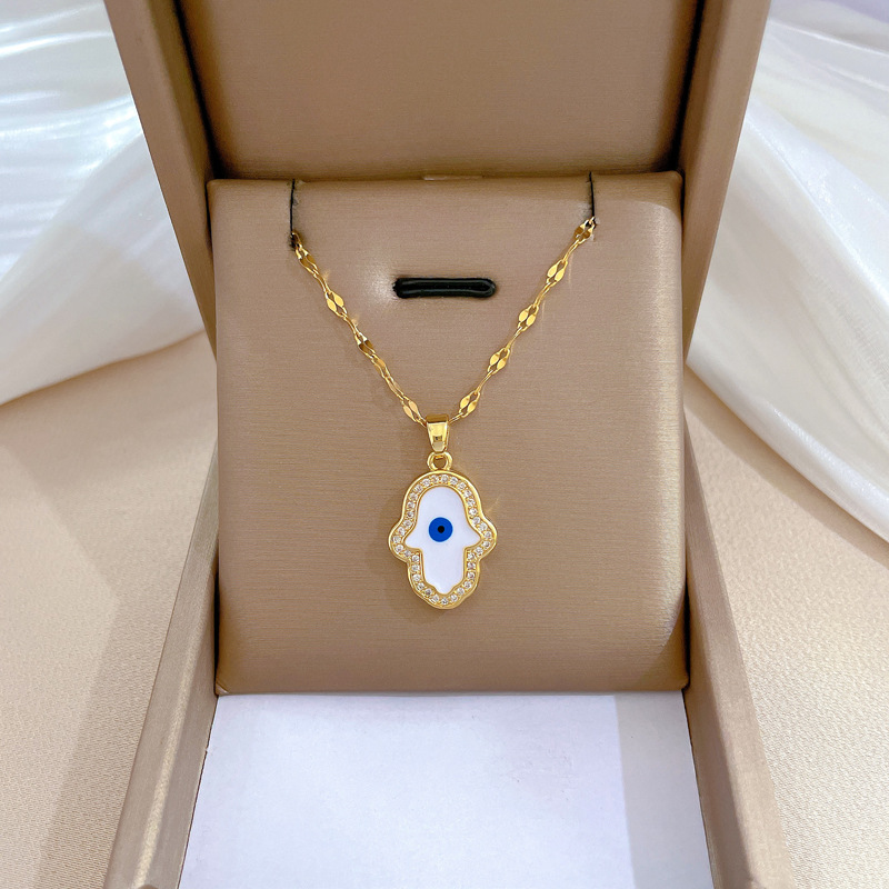 Collier ras du cou femme avec micro diamants style élégant_voghion.com