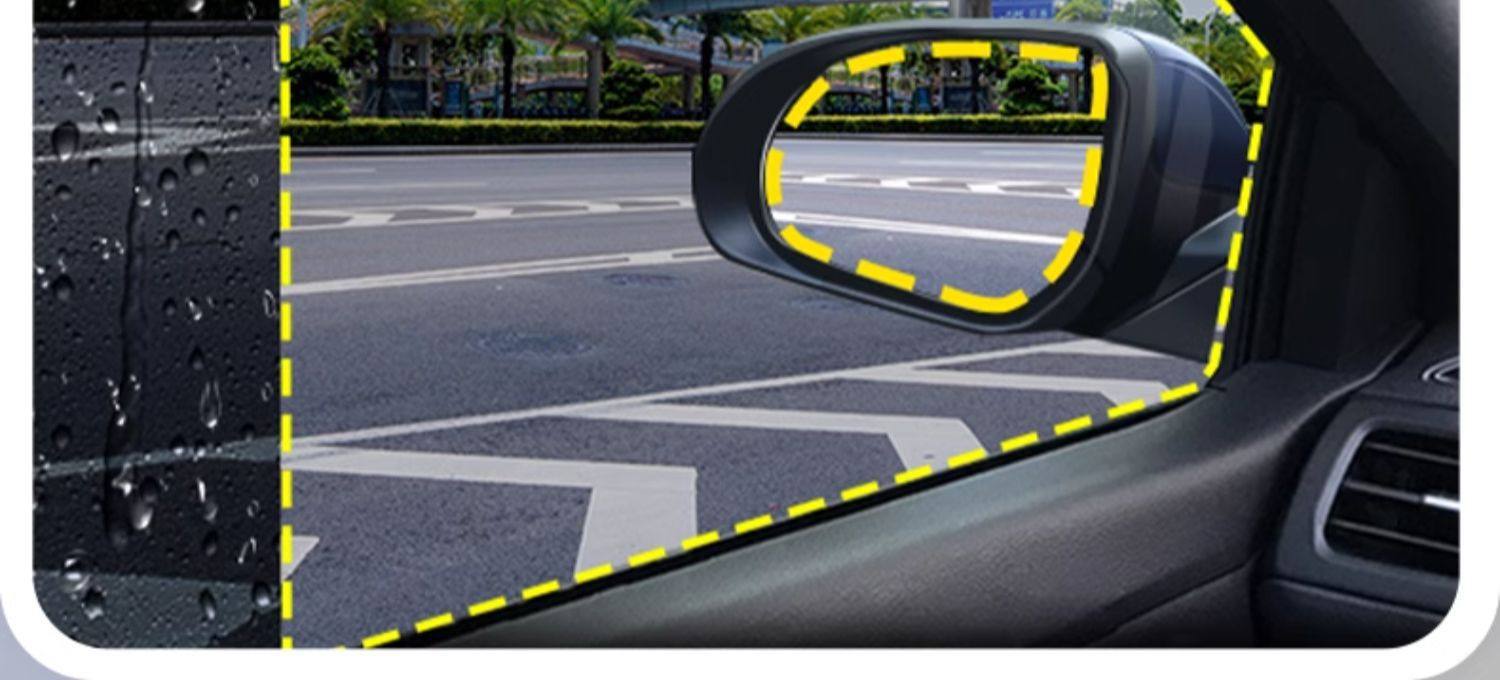 Car Rearview Mirror Rain-Proof Film, Reversing Mirror, Car Window Waterproof Film, Rain-Proof Gadget for Car Mirrors in Rainy Days