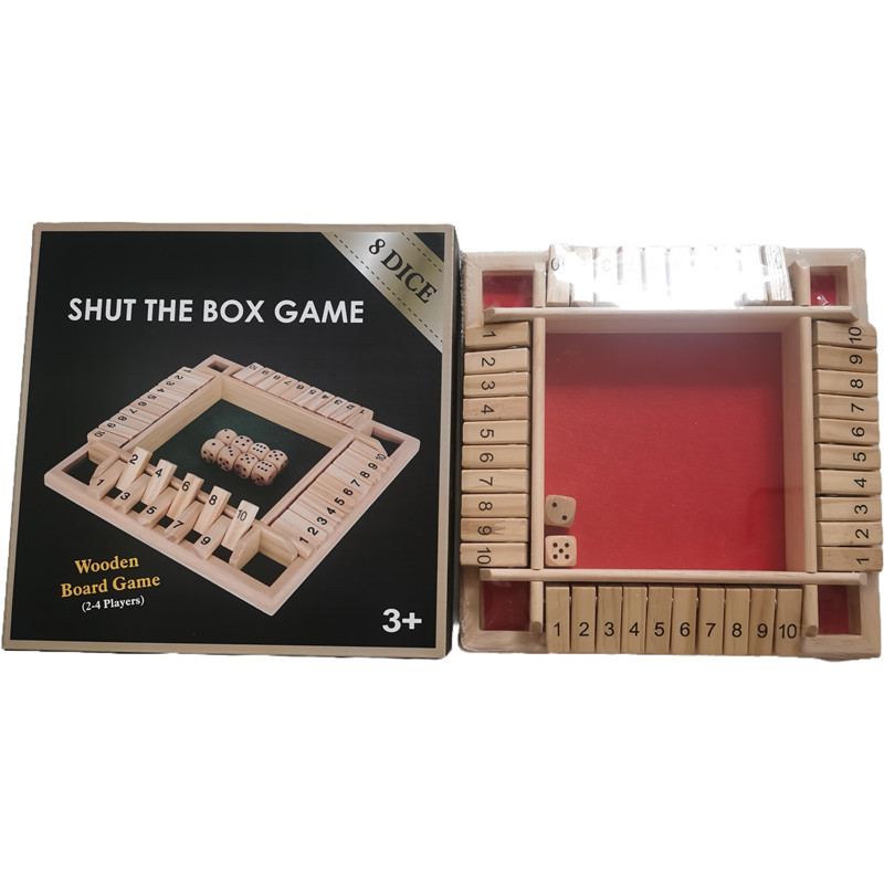 Cecpc Party Interactive Puzzle Wine Ling Toy Board Game Card Cuatro lados Digital Flip Accesorios para juegos de bebida