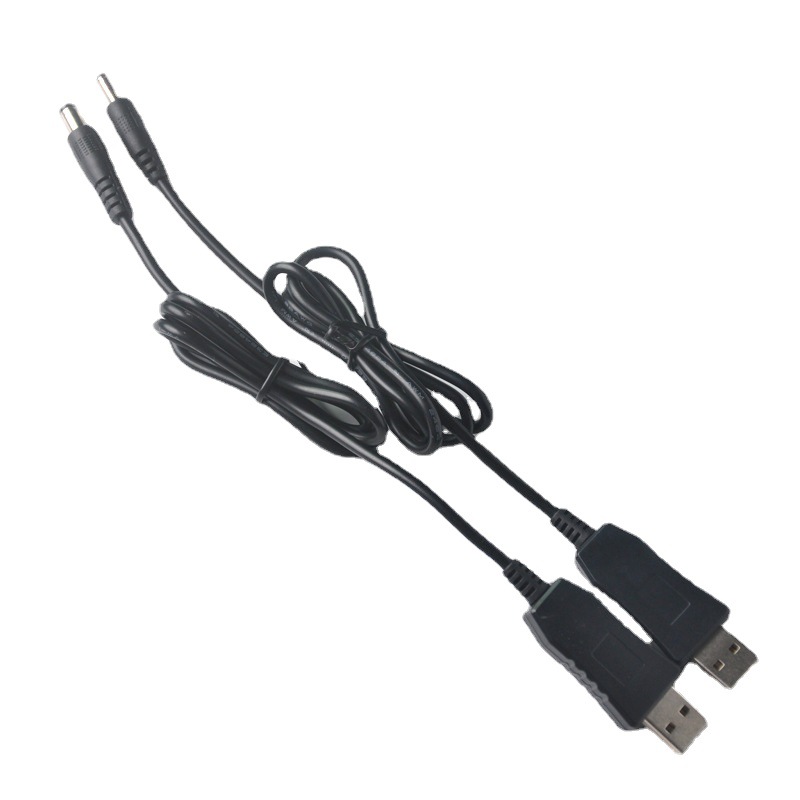 外贸亚马逊5V转4.2V DC3.5/5.5充电线 充电器带灯USB转DC2A usb线