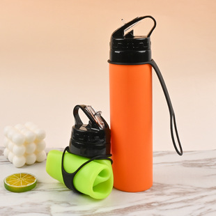 Creative Spot Outdoor Sports Cycling Kettle Portable Foldable Kettle Food Grade Silicone Large Capacity Kettle