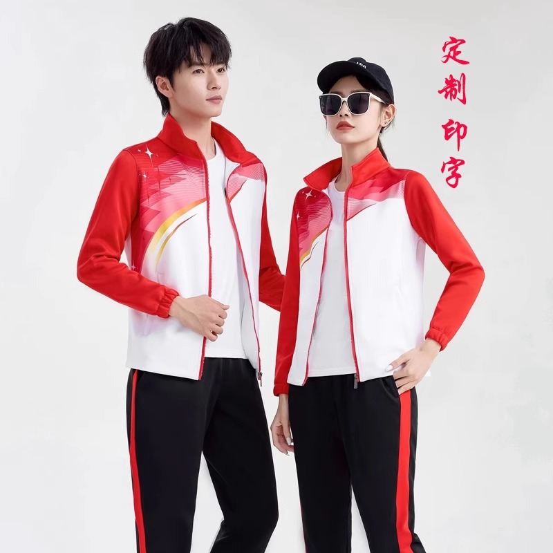 Verano nuevo juego de ropa deportiva pareja casual versátil dos piezas juego de uniformes de escuela secundaria para hombres y mujeres grupos deportivos