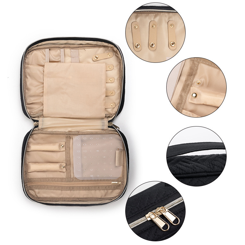Fábrica al por mayor Amazon nueva bolsa de joyas de moda europea y americana caja de joyas de viaje