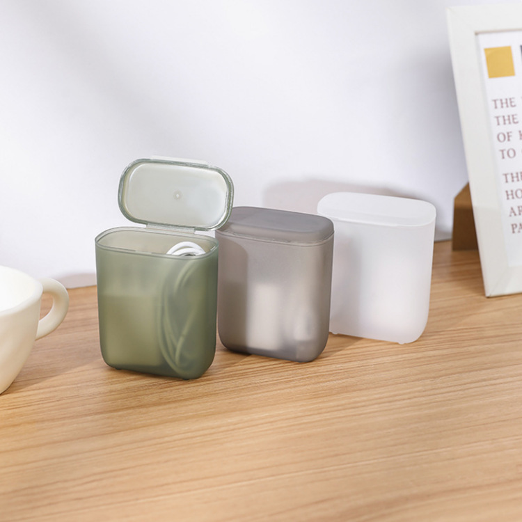 Caja de almacenamiento de cable de datos de teléfono móvil portátil Caja de almacenamiento de cargador de auriculares con caja de almacenamiento de artículos diversos de joyería de cajón con tapa