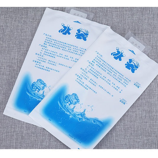 T inyección de agua bolsa de hielo enfriamiento expreso gel de hielo bolsa de hielo fresco alimentos refrigerados frutos del mar bolsa de hielo refrigerado