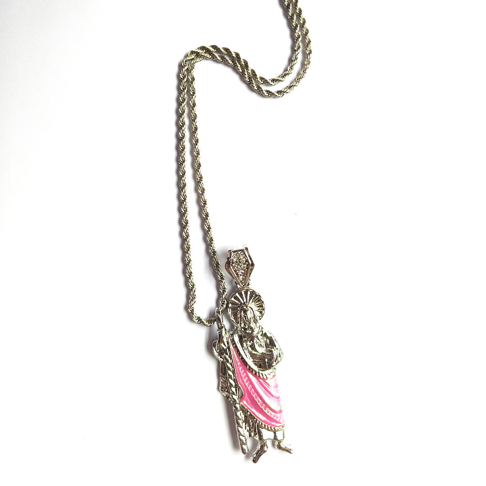 Colgante de goteo clásico transfronterizo padre de San Judas colgante nicho exagerado collar colgante fabricante de joyas