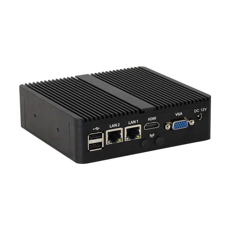 新创云 Mini Industrial Control Machine J6412 dual -net dual 485 serial micro computer J4125 industrial console