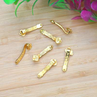 合金電鍍3cm小如意DIY飾品填充物金色如意手機殼配件宗廟風水用品