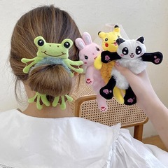 子供のウサギの髪のひもの豚の大腸の卸売りのかわいい女性のゴムのひもの団子の髪のカード