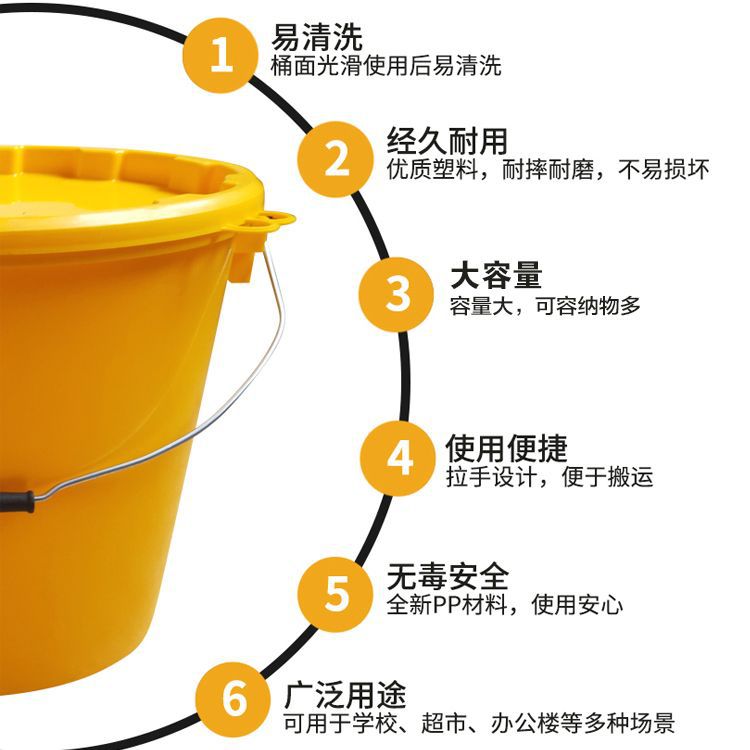 Meiou Thickened Plastic Multifunctional Bucket Fish Box Fishing Live Fish Bucket Fish Protection Bucket Yellow Bucket Fishing Box Water Tank Fishing Dixuan