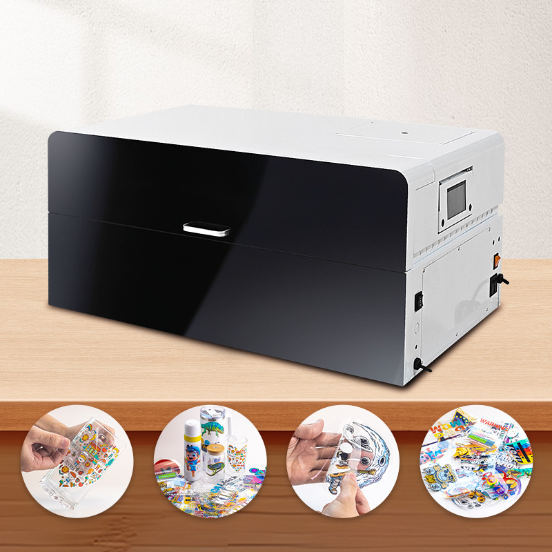 Uv dtf printer touch screen crystal label UV acrylic printer diy cup wine bottle acrylic logo 4