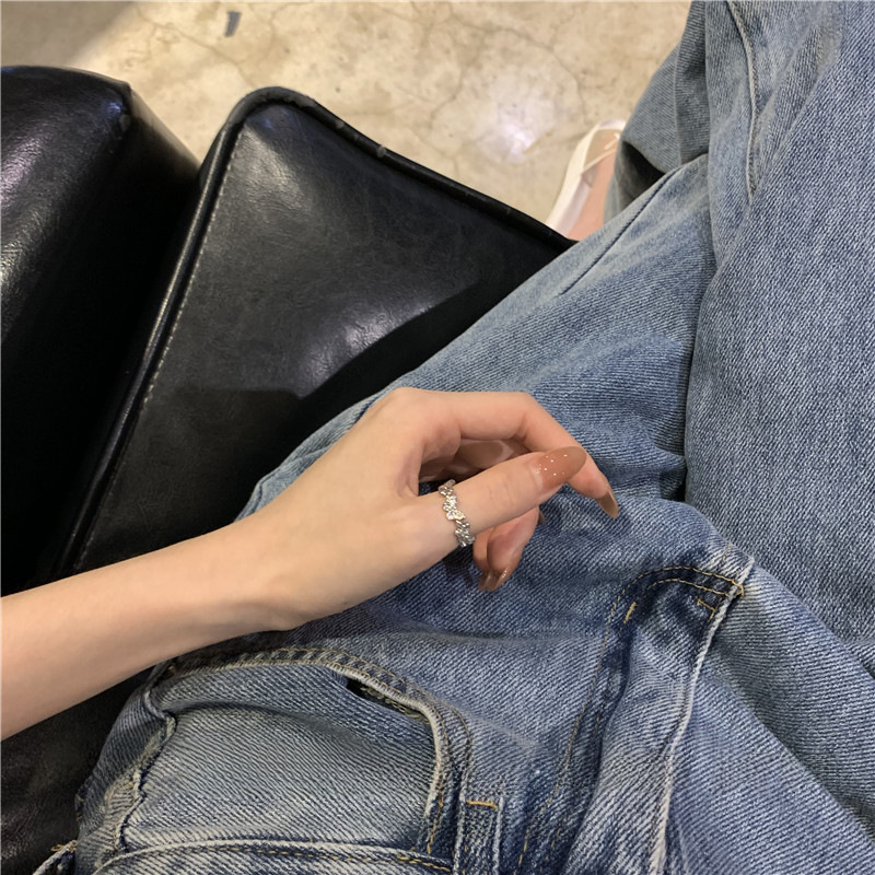 Butterfly Open Ring Women's Mori Korean Style Simple ins Niche Design Personalized Internet Celebrity Fashion Adjustable Ring_voghion.com