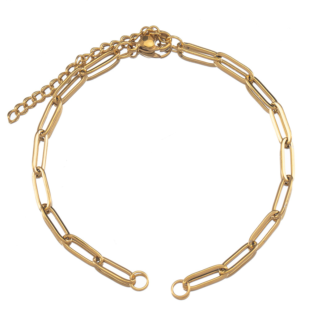 brand bracelet stainless steel hip-hop style