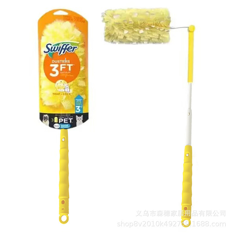 Electrostatic Dust Duster, Disposable Retractable Dust Removal Tool, Ceiling Cleaning Tool, Household Car Dust Removal Brush
